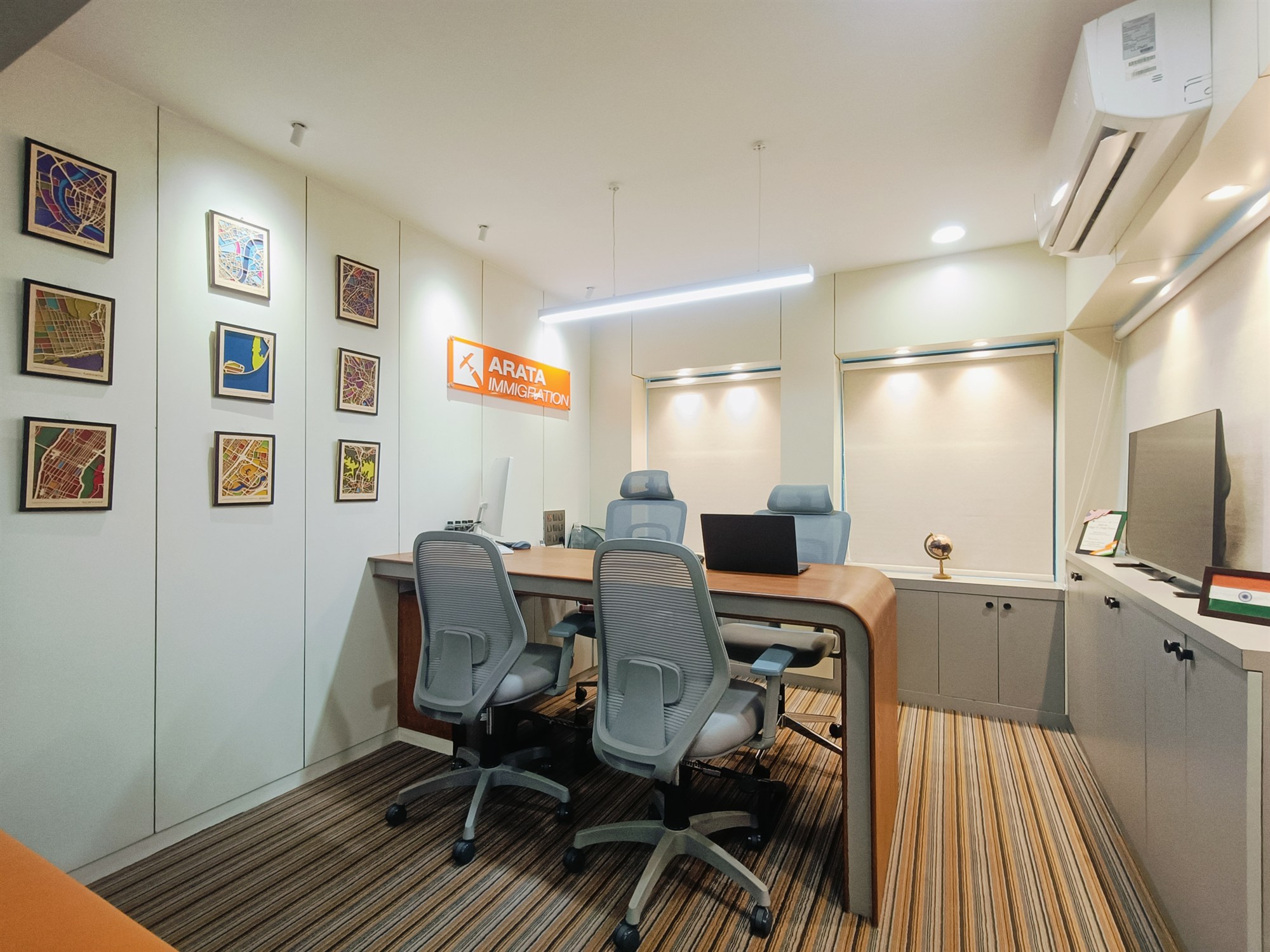 Achal Shah's office at Arata Immigration